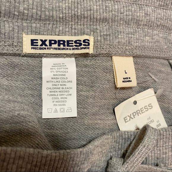 Express Gray Cotton Athletic Cover Up Skirt NWT SZ L - Picture 6 of 6